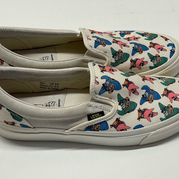 Vans X Sponge Bob square pants mens 9 NWOB sample pair‎ - Picture 2 of 9